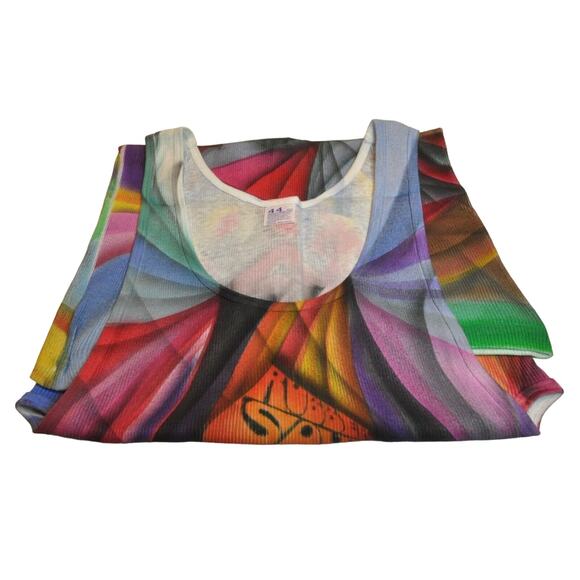 The Beatles 1990's Tie Dye Style Tank Top Shirt Rare - The Beatles Shirt Size 14 - Picture 8 of 10